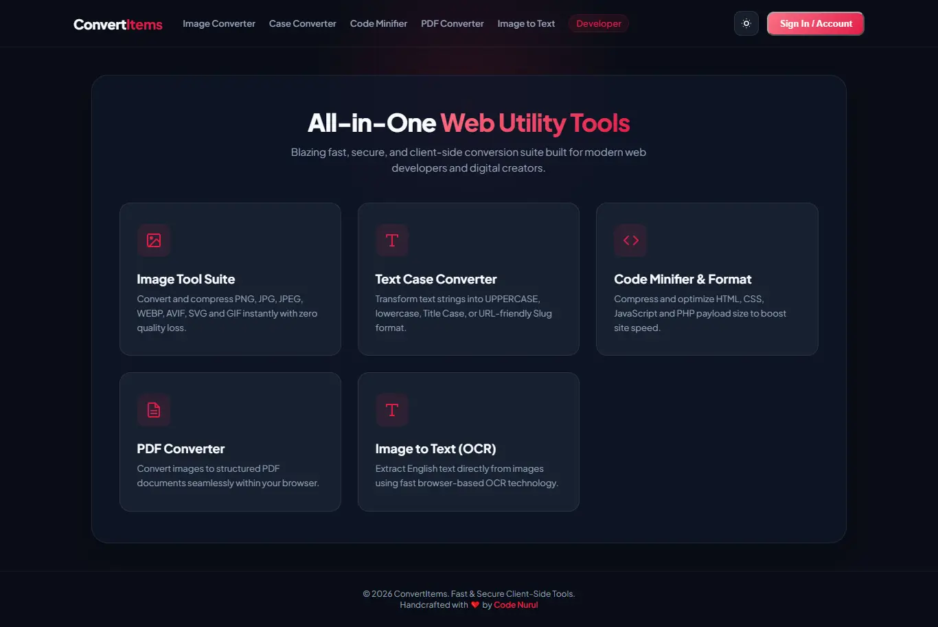Convert Items Tools App